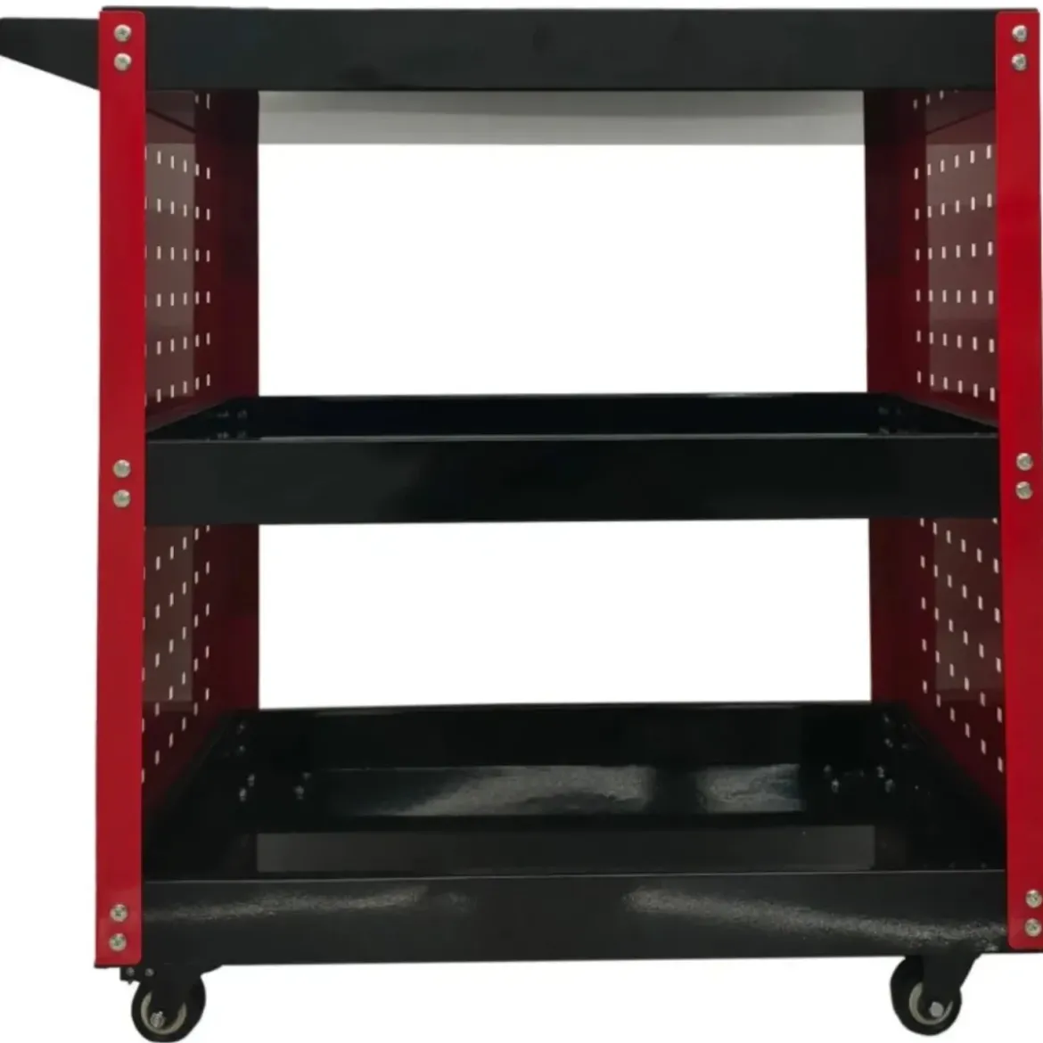 Carrello Portautensili Preforato 3 Ripiani Portata 100 kg 75x35x72 cm