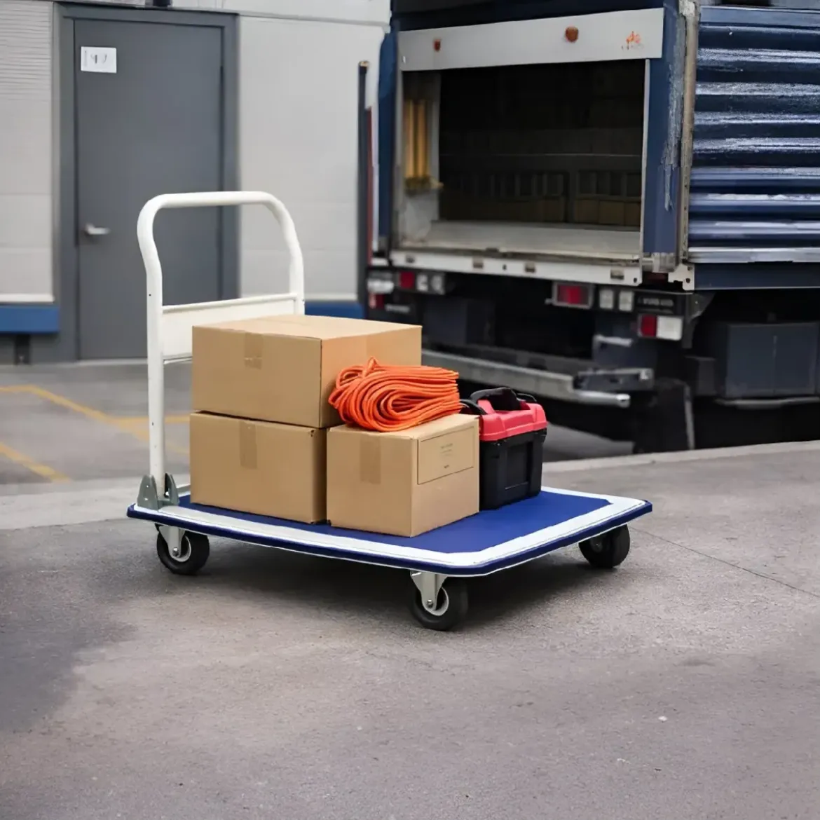 Carrello 4 Ruote con Pianale max 150 Kg