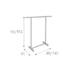 Carrello Stender Appendiabiti Estensibile Porta Abiti Grucce Stand Attaccapanni