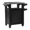 Carrello Tavolino Barbecue Tavolo con Ruote Inox Grafite Bbq Acciaio da Esterno