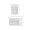 Casa Pollaio in Legno 8 12 Polli per Galline Ovaiole Prefabbricato Recinto