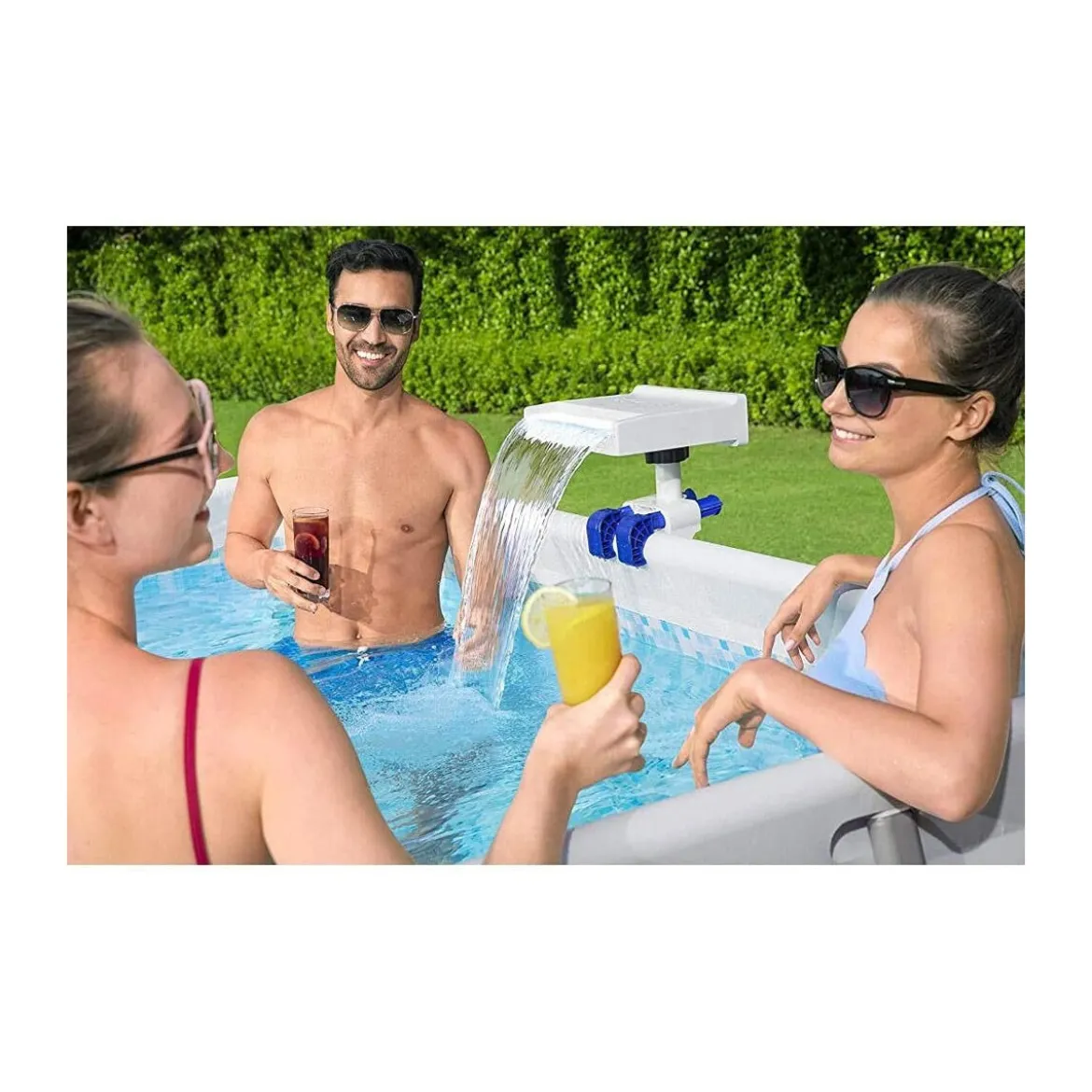 Cascata a Led per Piscine Fuori terra Frame Illuminazione Luci Lampada Bestway