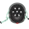 Casco Bambini 48-53cm Verde con Luci LED Posteriori Monopattino Bici