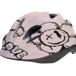 Casco Bambini per Bicicletta Rosa S 52/55 con Regolazione a Manopola