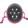 Casco Bici per Bambini Regolabile Fucsia XXS-XS 48-51 cm con LED