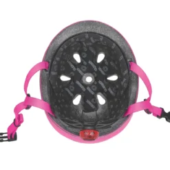 Casco Bici per Bambini Regolabile Fucsia XXS-XS 48-51 cm con LED