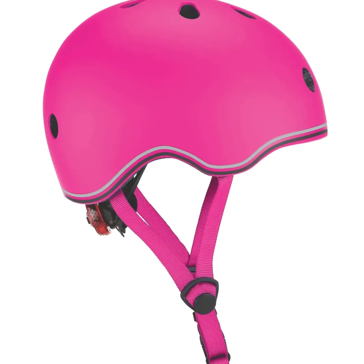 Casco Bici per Bambini Regolabile Fucsia XXS-XS 48-51 cm con LED