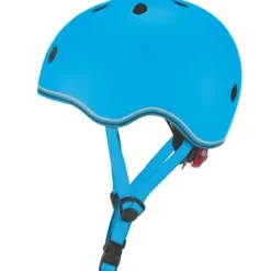 Casco Bici per Bambini Regolabile Azzurro XXS-XS 48-51 cm con LED