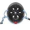 Casco per Bambini 45-51cm Blu Pastello LED Posteriori Monopattino