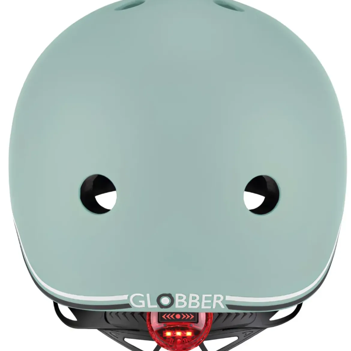 Casco per Bambini 45-51cm Verde Salvia LED Posteriori Monopattino