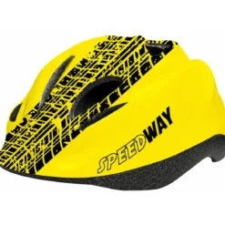 Casco per Bambini Giallo S 52-55cm Regolabile a Manopola da Bicicletta