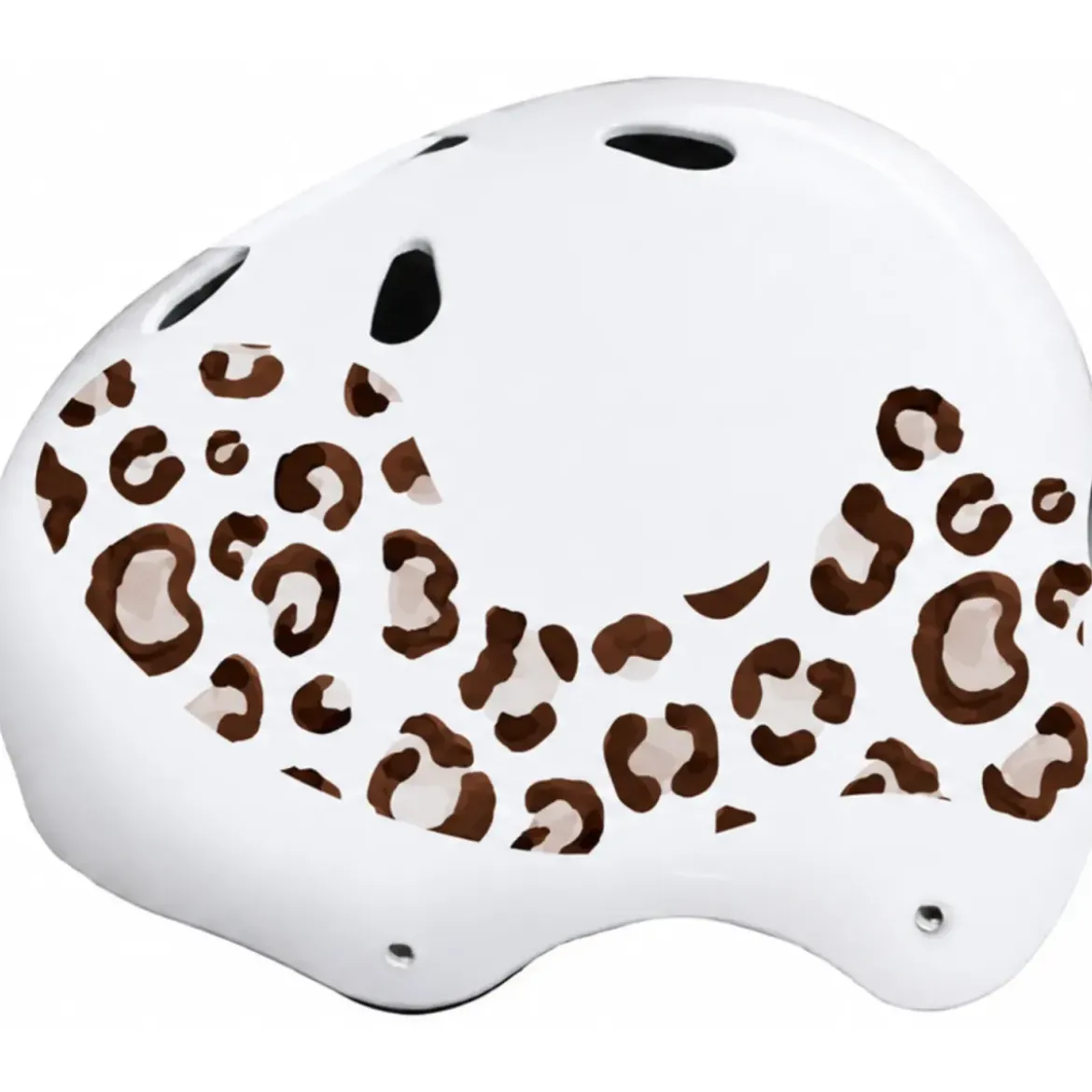 Casco per Bambini Leopardato S 52-55cm per Pattini Skateboard