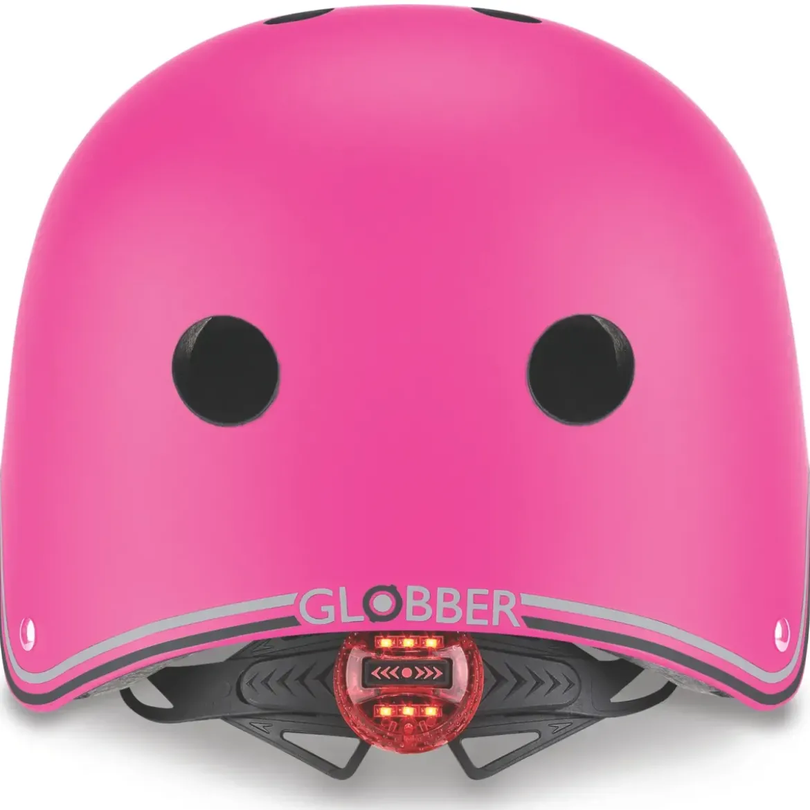 Casco per Bambini Regolabile XS/S 48-53 cm con LED Fucsia Monopattino