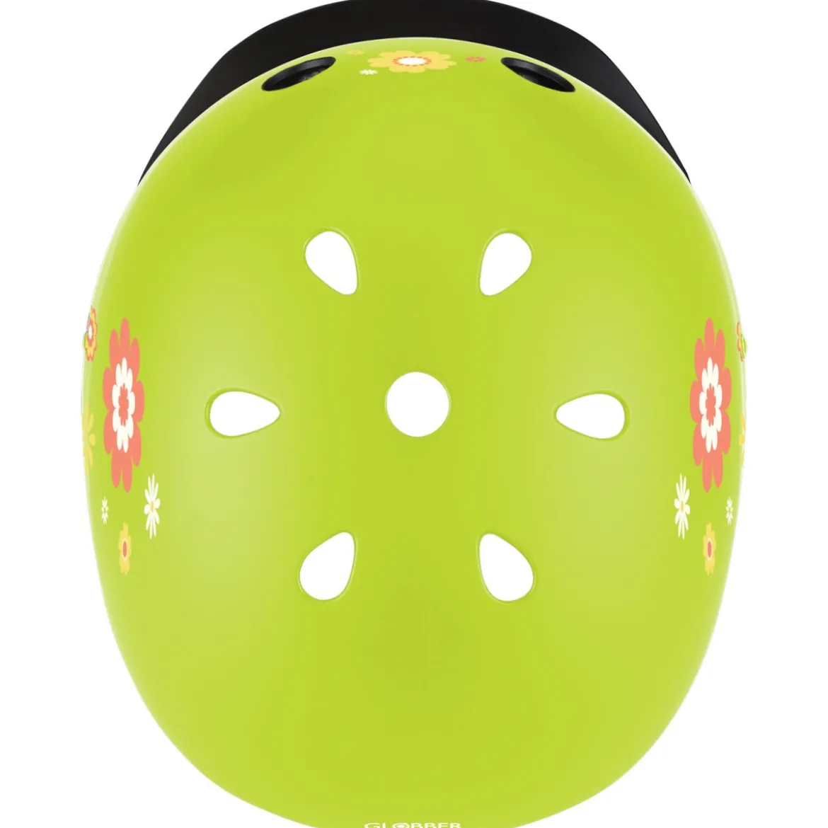 Casco per Bambini XS-S Ø 48-53 cm Chiusura Magnetica Verde Floreale