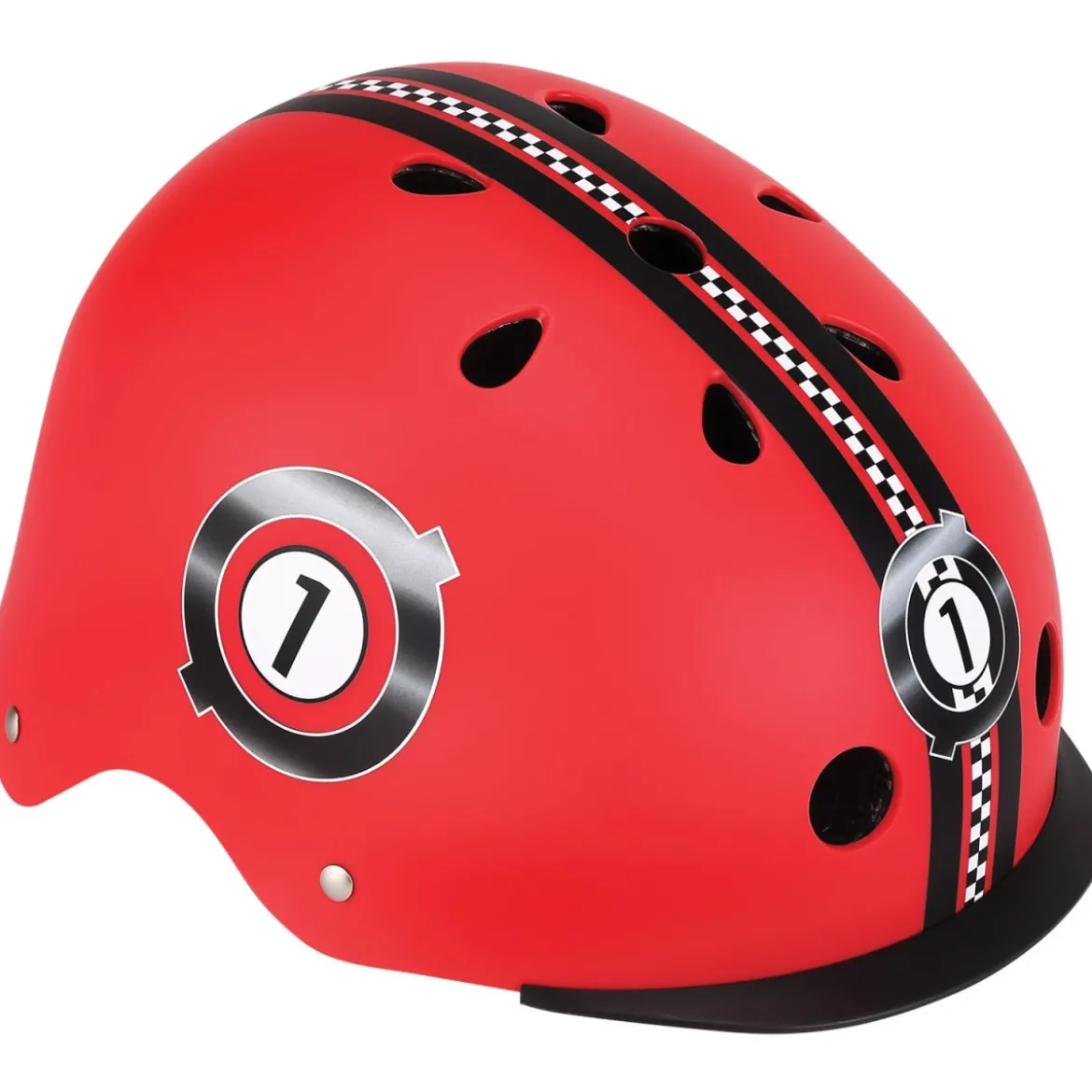 Casco per Bambini XS-S Ø 48-53 cm Chiusura Magnetica Rosso da Corsa