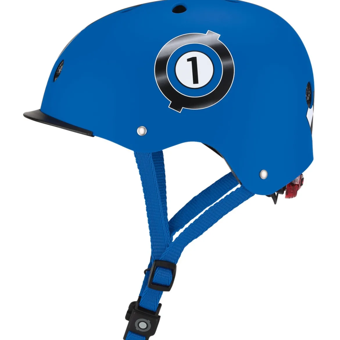 Casco per Bambini XS-S Ø 48-53 cm Chiusura Magnetica Blu da Corsa