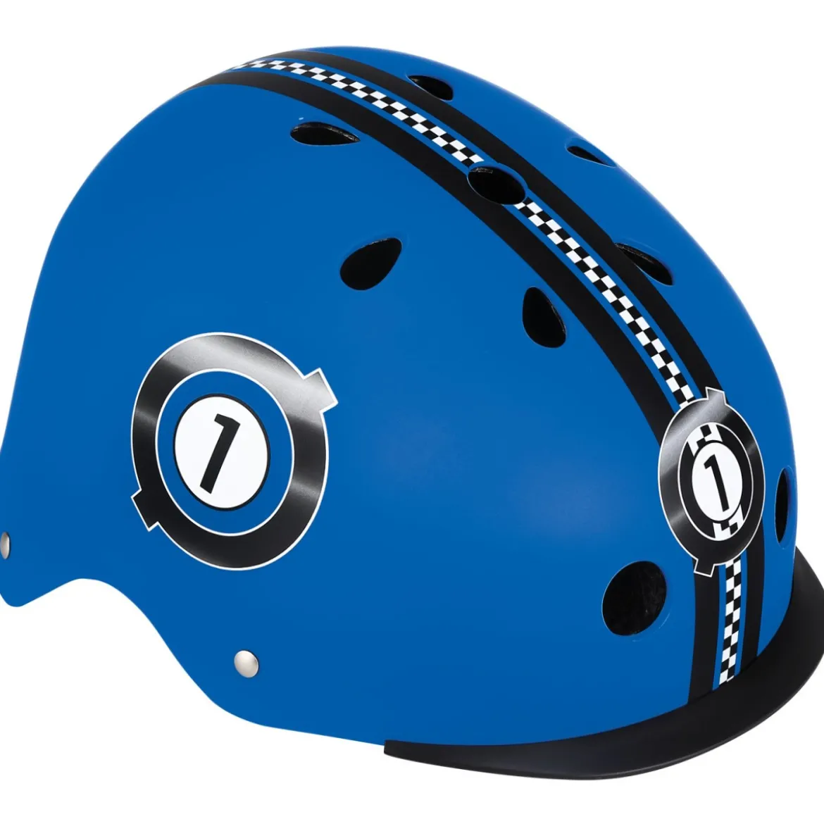 Casco per Bambini XS-S Ø 48-53 cm Chiusura Magnetica Blu da Corsa