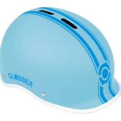 Casco Protettivo Bambini XS/S Ø 47-51cm Blu Pastello LED Posteriore
