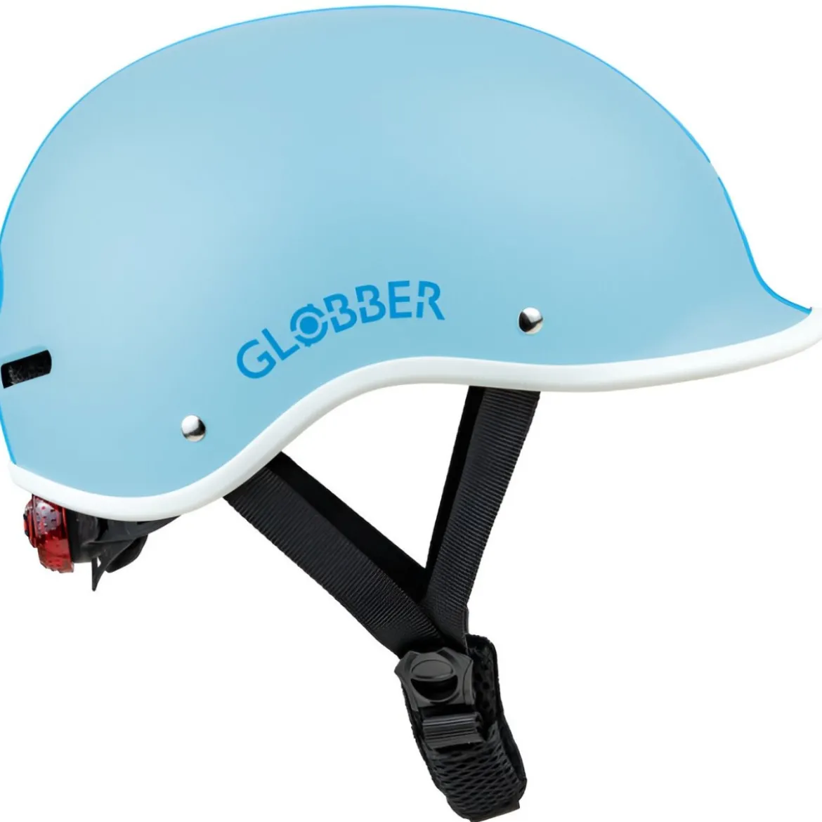 Casco Protettivo Bambini XS/S Ø 47-51cm Blu Pastello LED Posteriore