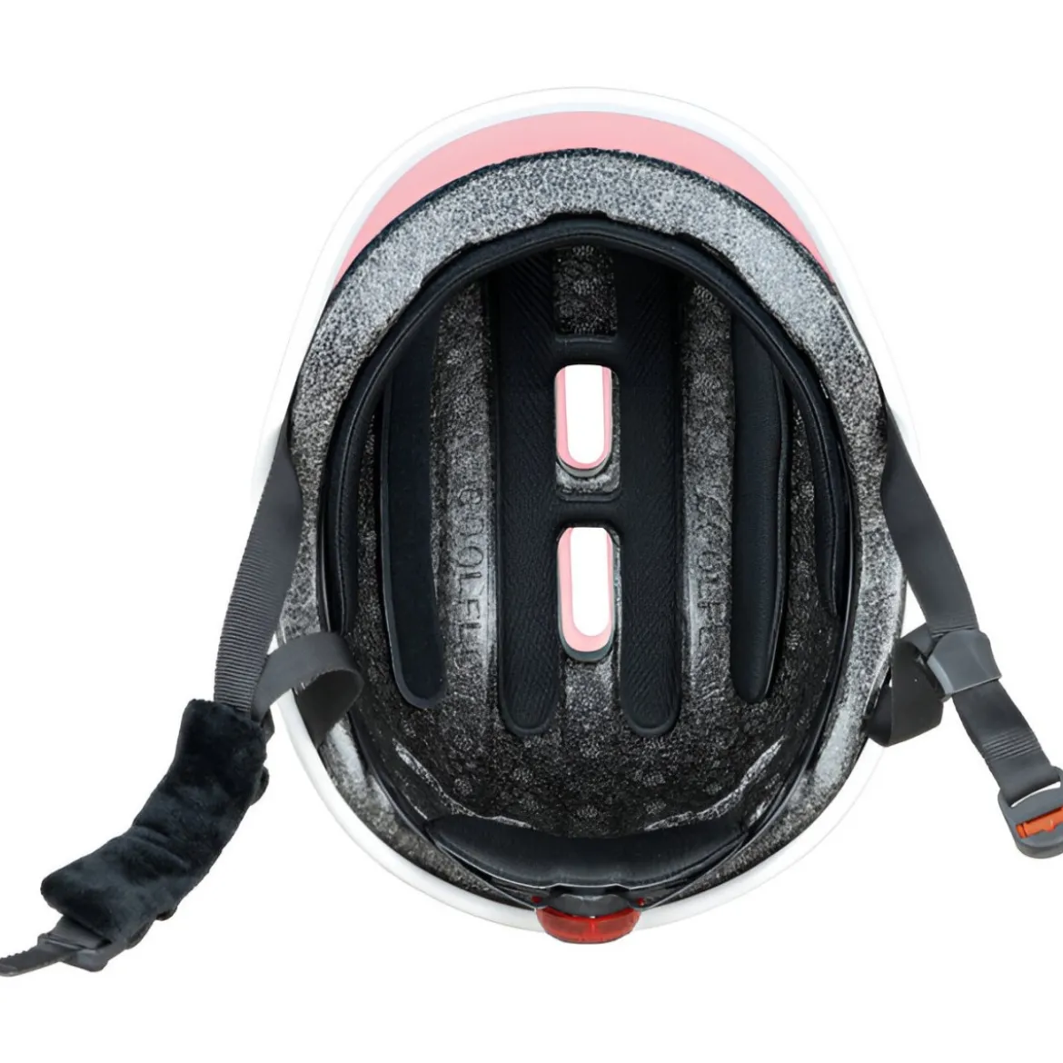 Casco Protettivo Bambini XS/S Ø 47-51cm Rosa Pastello LED Posteriore