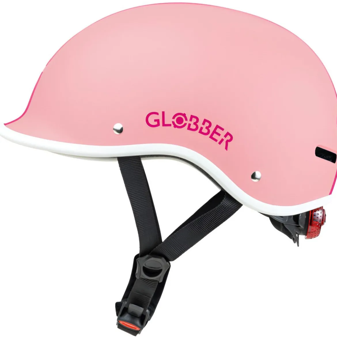 Casco Protettivo Bambini XS/S Ø 47-51cm Rosa Pastello LED Posteriore