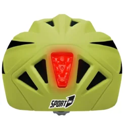 Casco Protezione Sport Misura Regolabile con Luci Led Taglia 52–56 cm