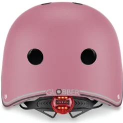 Casco Regolabile per Bambini XS-S Ø 48-53 cm Rosa Pastello Luce LED