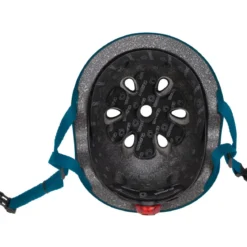Casco Regolabile per Bambini XS-S Ø 48-53 cm Blu Petrolio Luce LED