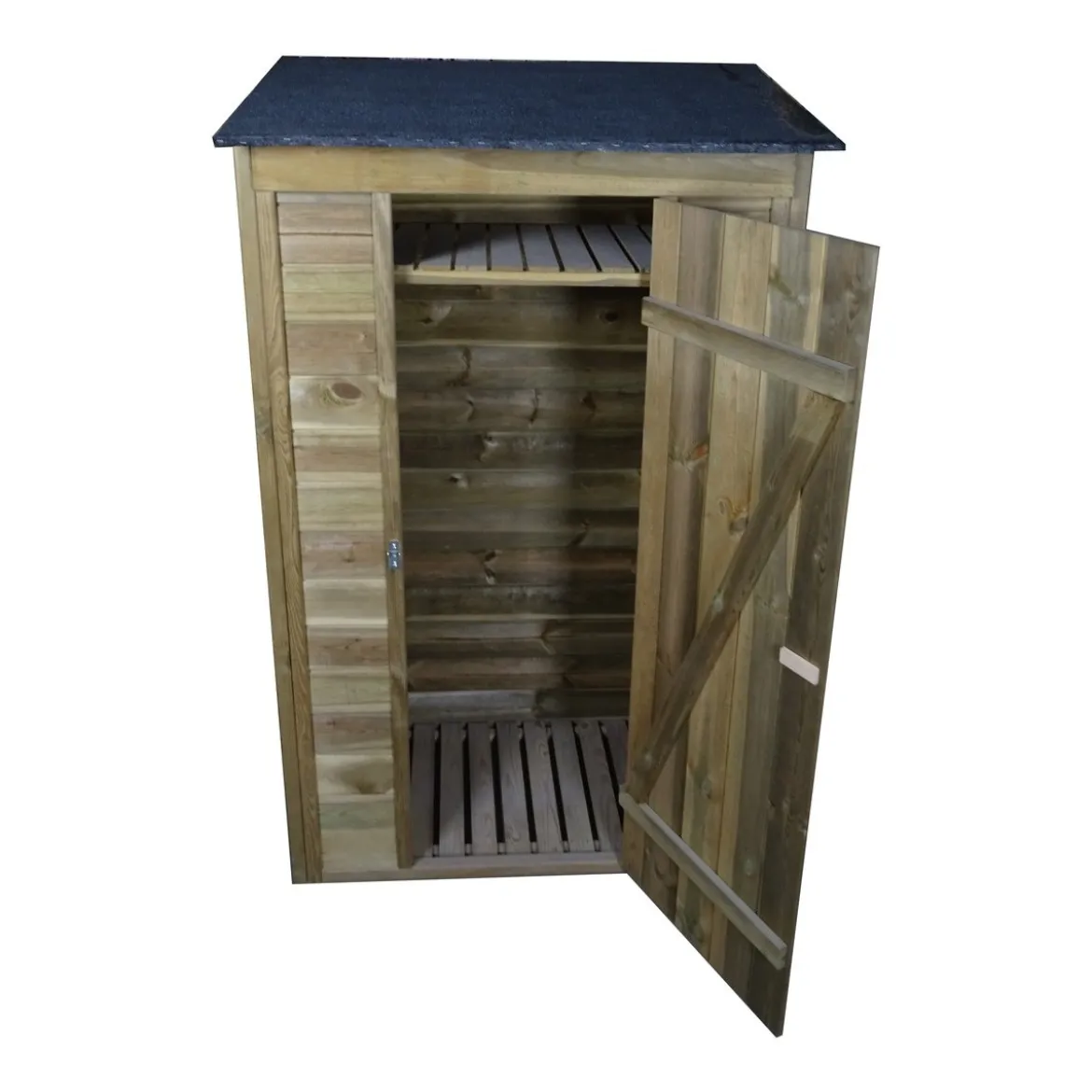 Casetta Armadio in Legno con Pavimento Mobile Ripostiglio da Giardino Attrezzi
