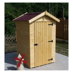 Casetta Armadio in Legno Mobile Ripostiglio da Giardino Esterno Porta Attrezzi