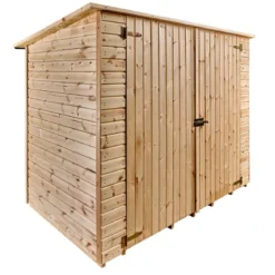 Casetta Armadio in Legno Pavimento per Biciclette Attrezzi Giardino Ripostiglio