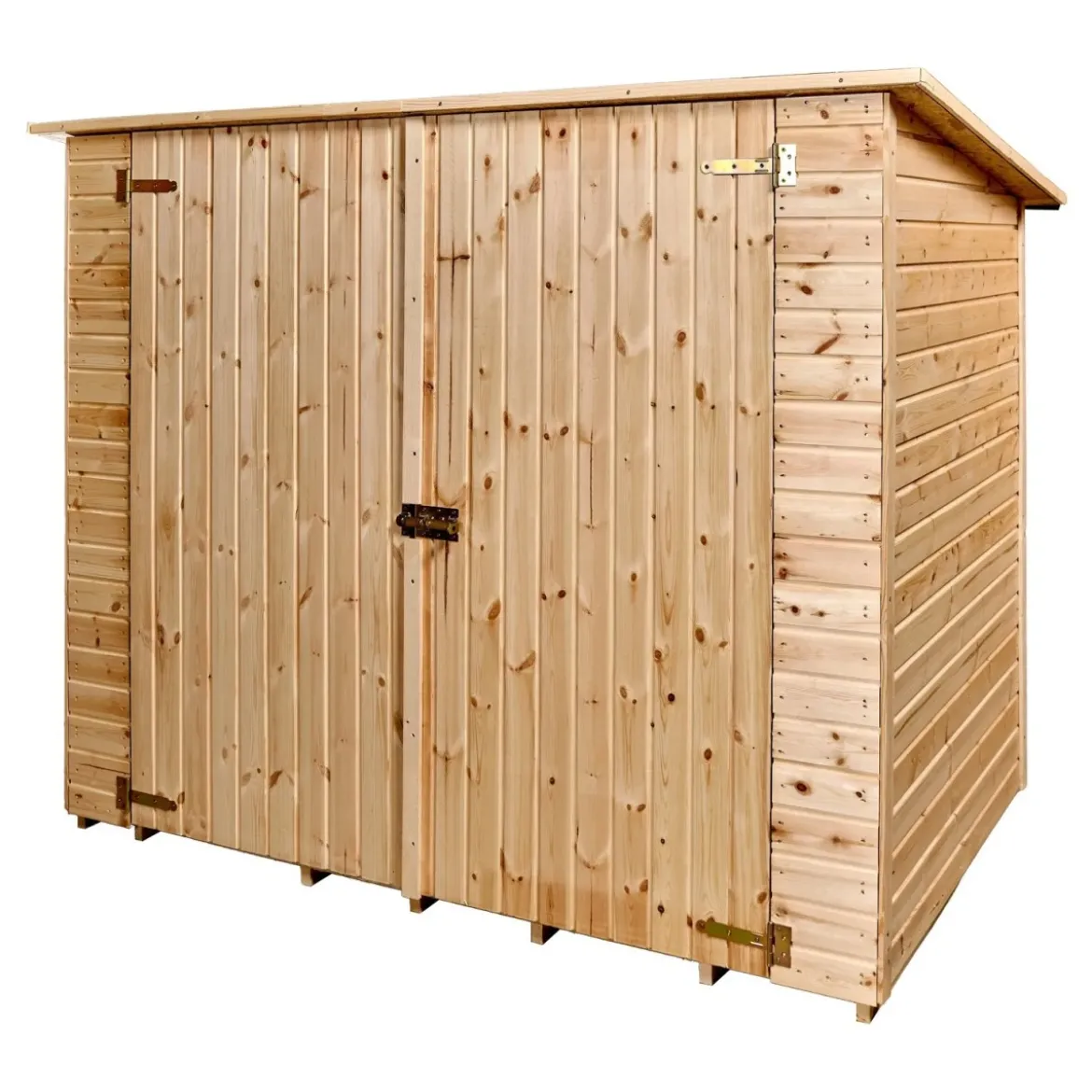 Casetta Armadio in Legno Pavimento per Biciclette Attrezzi Giardino Ripostiglio