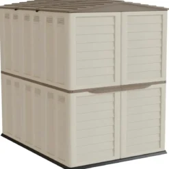 Casetta Attrezzi Giardino Plastica Beige Impermeabile 151x208 cm