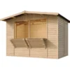 Casetta Chiosco in Legno 3x2 a Pannelli 17 mm Bar da Spiaggia Giardino