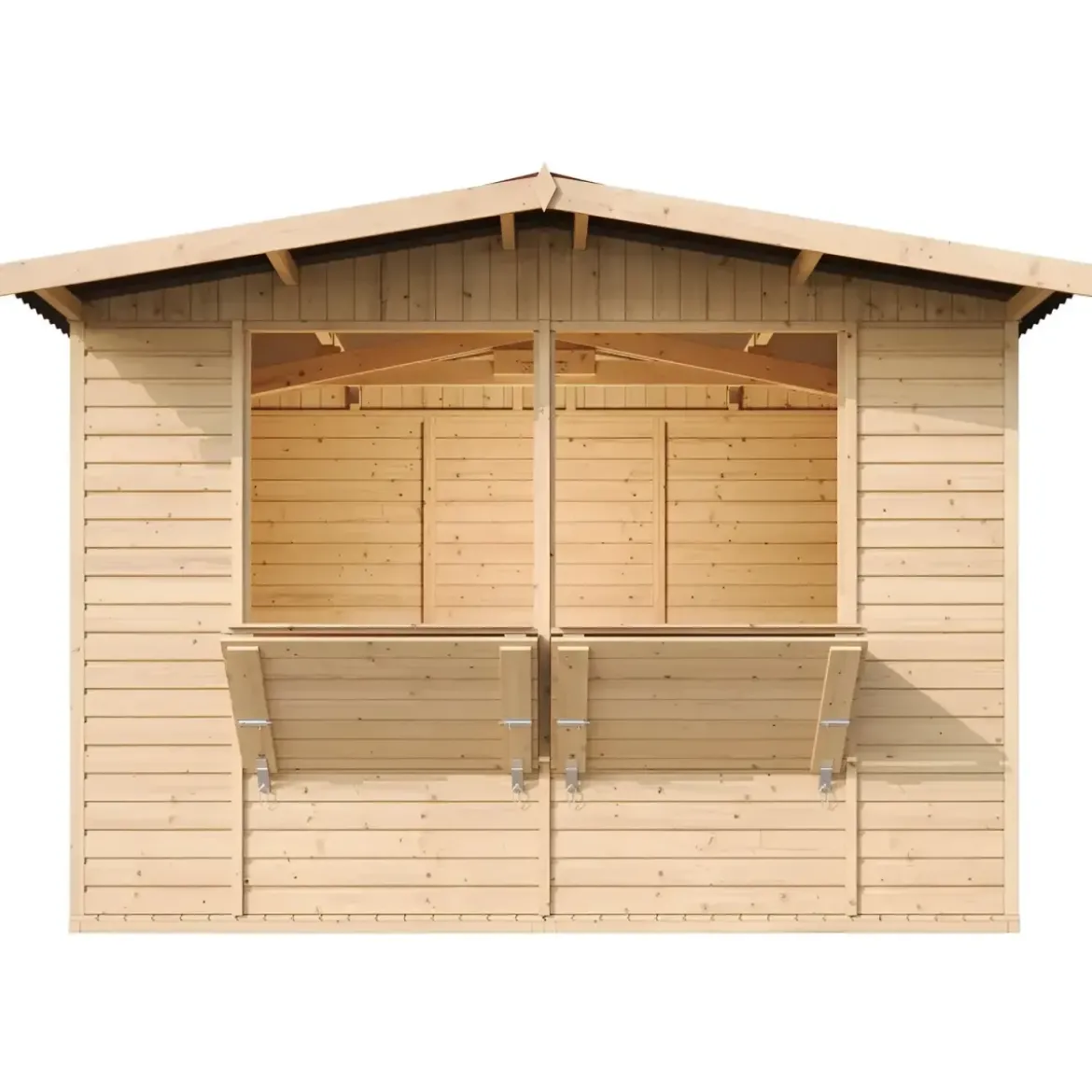 Casetta Chiosco in Legno 3x2 a Pannelli 17 mm Bar da Spiaggia Giardino