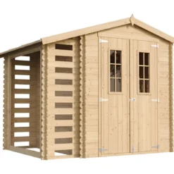Casetta con Legnaia 272x206x218 cm Box in Legno