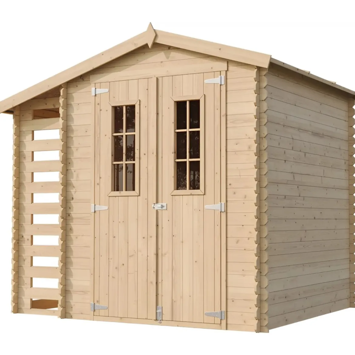 Casetta con Legnaia 272x206x218 cm Box in Legno