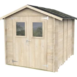Casetta con Pavimento Rimessa per Attrezzi da Giardino in Legno 2x2.5