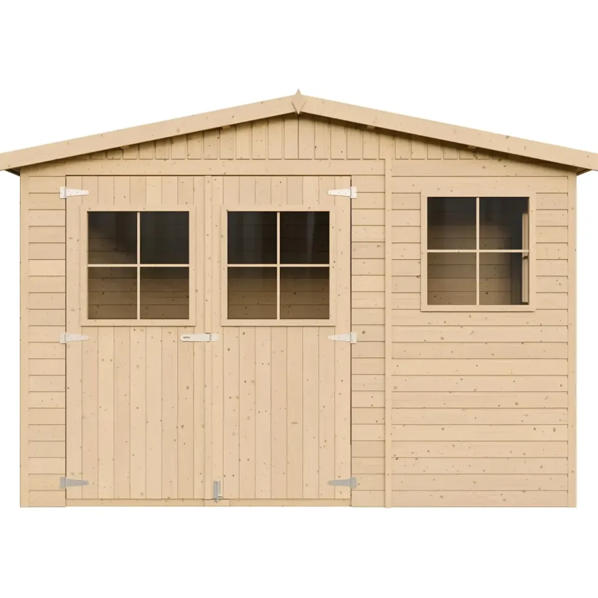 Casetta da Giardino in Legno Grezzo 3x2 m 6 m2 Box Deposito Attrezzi