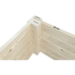 Casetta da Giardino in Legno 28 mm 285x291 cm Porta a Vetro Scorrevole