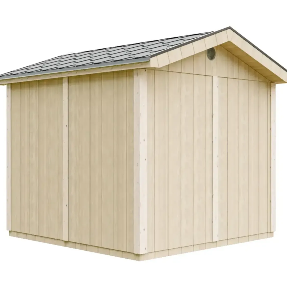 Casetta da Giardino in Legno Marrone 236x250 cm 6 m2 con Pavimento