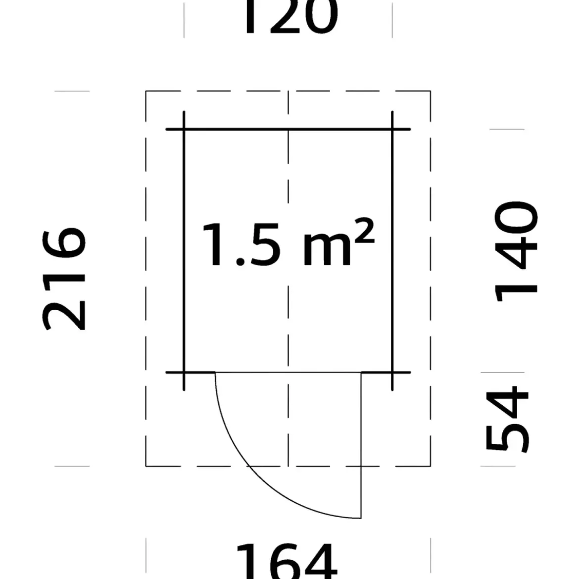 Casetta da Giardino in Legno 138x158 cm 28 mm Blockhouse