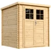 Casetta da Giardino in Legno 2x2 19 mm Pavimento Porta con Serratura