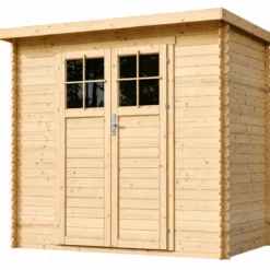 Casetta da Giardino in Legno 235x130 Porta con Serratura 19 mm