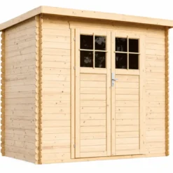 Casetta da Giardino in Legno 235x130 Porta con Serratura 19 mm