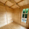 Casetta da Giardino in Legno 3x2 m con Pavimento Doppia Porta Finestre