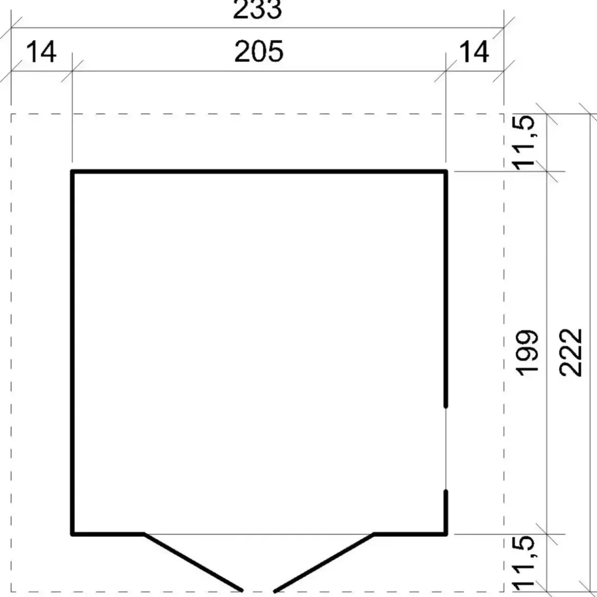 Casetta da Giardino in Legno 2x2 m 4 m2 con Pavimento Tegole Marrone
