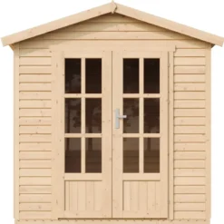 Casetta da Giardino in Legno 2x2 m 4 m2 con Pavimento e Tegole Grigio