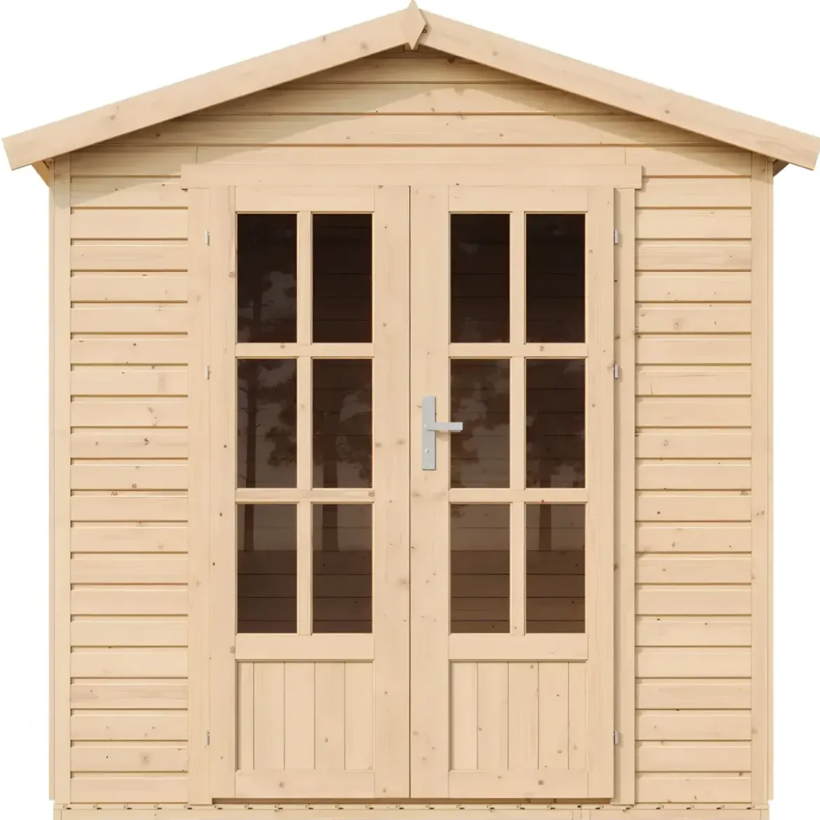 Casetta da Giardino in Legno 2x2 m 4 m2 con Pavimento e Tegole Grigio