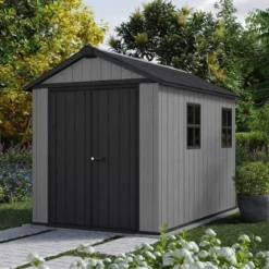 Casetta da Giardino Keter Newton Plus in Resina Grigio 230x287 cm